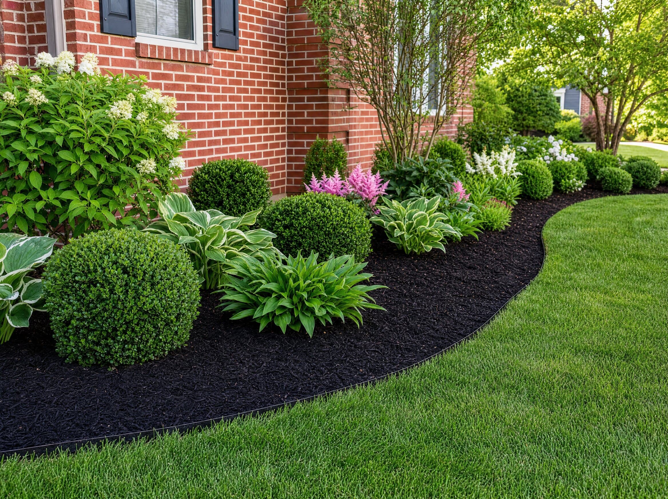 Premium mulch & bed refresh — Westlake — defined beds, instant curb appeal